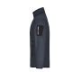 Men's Knitted Fleece Jacket - dark-grey-melange/silver - S