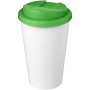 Americano® Eco 350 ml gerecyclede beker met spill-proof deksel - Groen/Wit