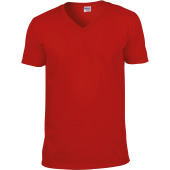 Softstyle Euro Fit Adult V-neck T-shirt Red 3XL