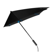 STORMaxi - Arodynamische stormparaplu - Handopening - Windproof -  92 cm - Zwart / Blauw