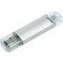 Aluminium On-the-Go (OTG) USB-stick - Zilver - 64GB