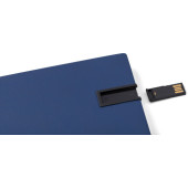 PU notitieboek met USB stick Lex zwart