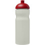H2O Active® Eco Base 650 ml sportfles met koepeldeksel - Ivoorwit/Rood