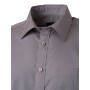 Men's Shirt Shortsleeve Poplin - steel - S
