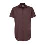 B&C Black Tie Shortsleeve Men, Luxurious Red, M