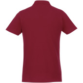 Helios herenpolo met korte mouwen - Bordeaux rood - M