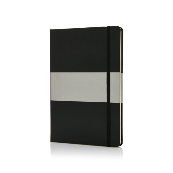 Deluxe hardcover A5 notebook, black