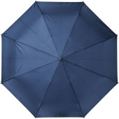 Bo 21" hopfällbart automatiskt paraply i återvunnen PET - Marinblå