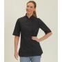Ladies Short Sleeve Premium Chef's Jacket, Black, L, Dennys