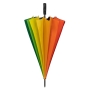 IMPLIVA - Regenboog paraplu - Handopening - Windproof -  125 cm - Multi kleur