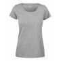 TWOVILLE LADY SLUB U-neck Greymelange M