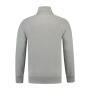 L&S Sweater Cardigan unisex grey heather M