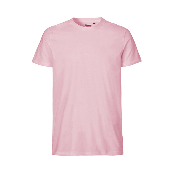 Neutral mens fitted t-shirt-Light-Pink-3XL