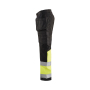 High Vis werkbroek met stretch en gereedschapzakken