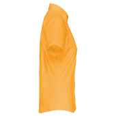 Overhemd in onderhoudsvriendelijk polykatoen-popeline korte mouwen dames Yellow S
