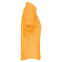 Overhemd in onderhoudsvriendelijk polykatoen-popeline korte mouwen dames Yellow XXL