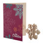 CreaX - Kerstkaart, sneeuwvlok