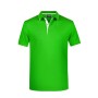 Men's Polo Stripe frog/white S