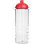 H2O Active® Treble 750 ml sportfles met koepeldeksel - Transparant/Rood
