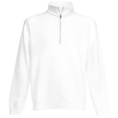 Zip Neck Sweatshirt (62-032-0) White XXL