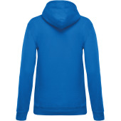 Eco damessweater met capuchon Light Royal Blue M
