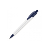 Ball pen Baron 03 recycled hardcolour - White / Dark Blue