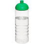 H2O Active® Treble 750 ml sportfles met koepeldeksel - Transparant/Groen