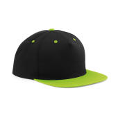 5 Panel Contrast Snapback - Black/Lime Green - One Size