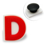 "D" Soft PVC Clog Charms