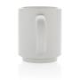 Ceramic stackable mug, white