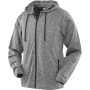 Womens hooded tee-jacket Grey / Black XS