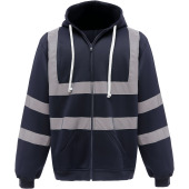 Full Zip Hooded Sweatshirt Navy M