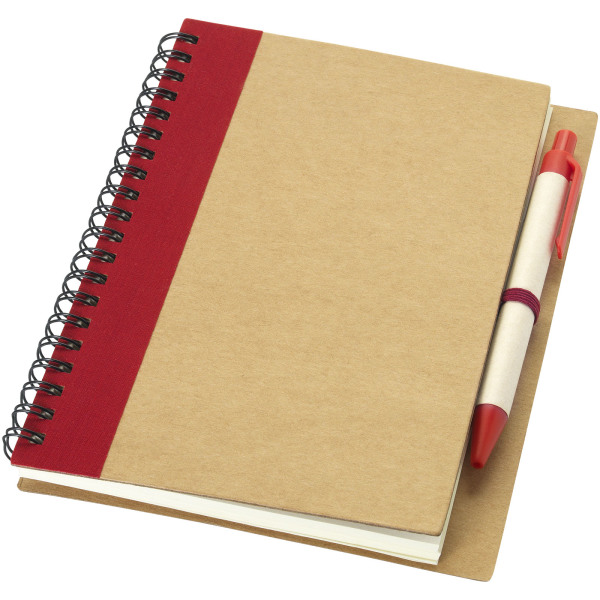 Notitieboek met pen | Gerecycled lijntjespapier | Te bedrukken