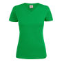 Printer Heavy V Lady T-shirt Fresh green XS