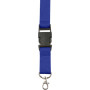 Polyester (300D) keycord Bobbi kobaltblauw