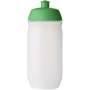 HydroFlex™ Clear 500 ml squeezy sport bottle - Green/Frosted clear