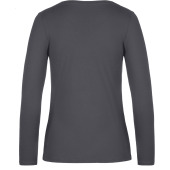 #E190 Ladies' T-shirt long sleeve Dark Grey XXL
