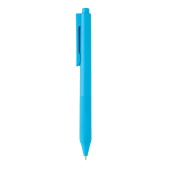 X9 pen met siliconen grip, blauw