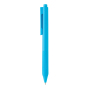 X9 solid pen with silicone grip, blue