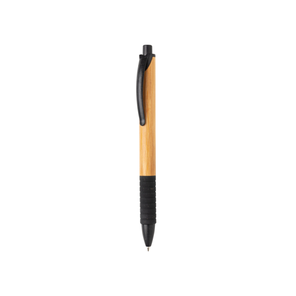 Bamboe & tarwestro pen, zwart