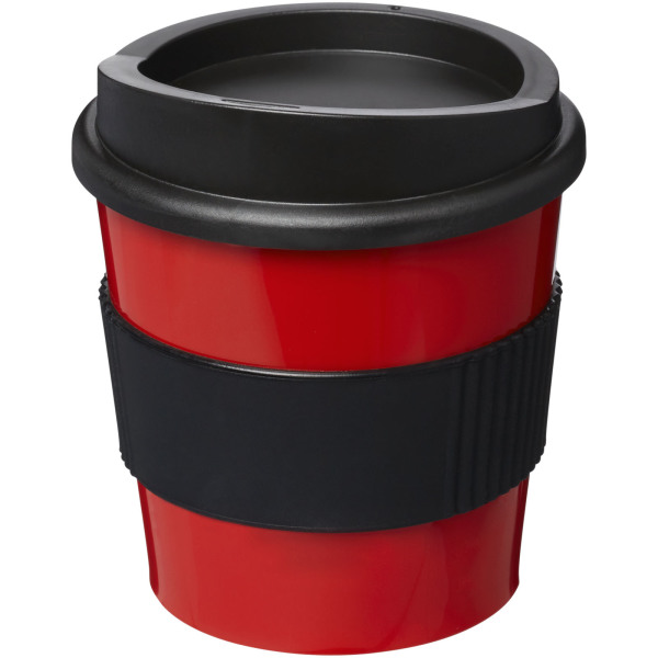 Americano® Primo 250 ml tumbler with grip - Red/Solid black