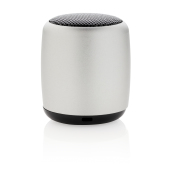 Mini aluminium draadloze speaker, zilver