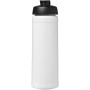 Baseline® Plus 750 ml sportfles met flipcapdeksel - Wit/Zwart