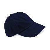 Low Profile Heavy Brushed Cotton Cap - French Navy - One Size