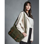 Heritage Waxed Canvas Messenger - Desert Sand - One Size