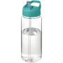H2O Active® Octave Tritan™  600 ml sportfles met tuitdeksel - Transparant/Aqua blauw
