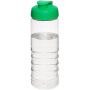 H2O Active® Treble 750 ml sportfles met kanteldeksel - Transparant/Groen