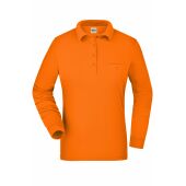 Ladies' Workwear Polo Pocket Longsleeve - orange - XS