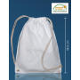 Cotton Drawstring Backpack - Natural - One Size