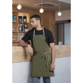 LS 40 Bib Apron New-Nature , from sustainable material , 65 % GRS Certified Recycled Polyester / 35 % Conventional Cotton - moss green - Stck